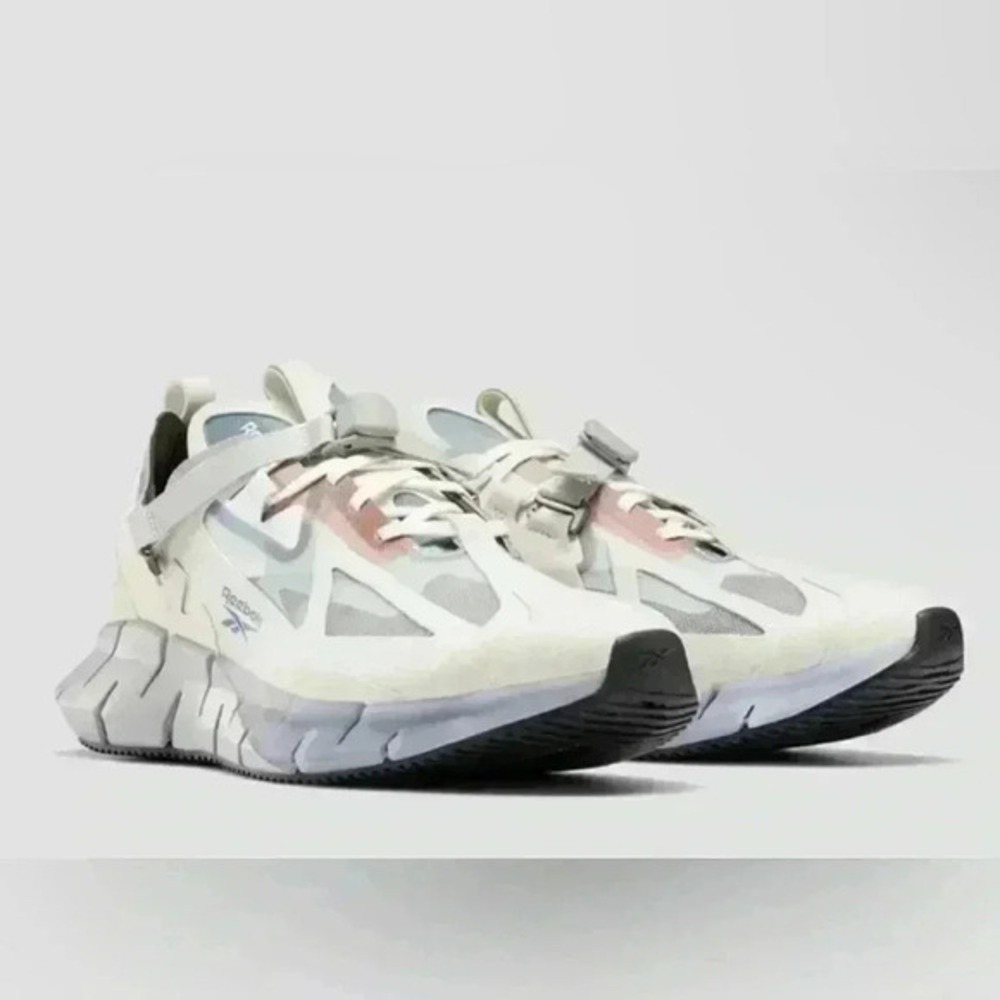 Reebok Zig Kinetica Mens 7‎ Alabaster White Good EG747 Techwear Sneakers